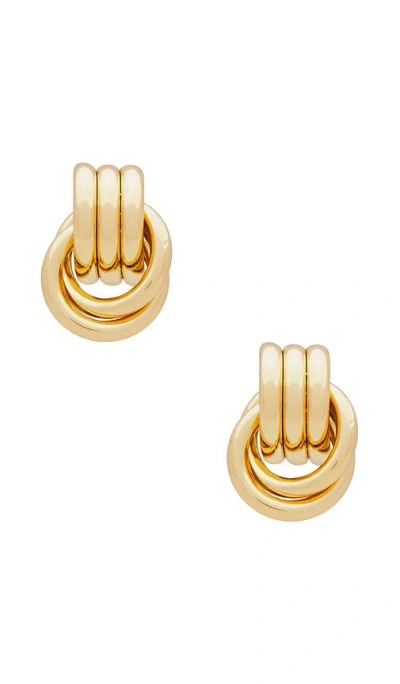 Heaven Mayhem Baby Knot Earrings In Gold
