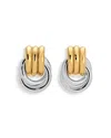 Heaven Mayhem Baby Knot Gold-plated Earring In Gold/silver
