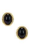 Heaven Mayhem Beverly Earrings In 金黄&黑色