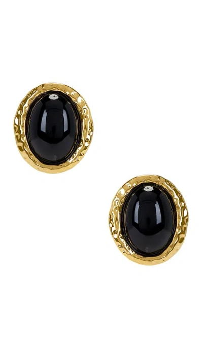 Heaven Mayhem Beverly Earrings In 金黄&黑色