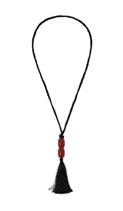 Heaven Mayhem Carisa Rope Necklace In Black