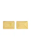 Heaven Mayhem Celeste 18k Gold-plated Earrings In Brown