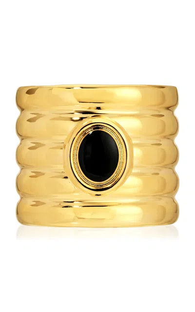 HEAVEN MAYHEM CLARKE 18K GOLD-PLATED CUFF