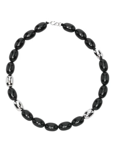 Heaven Mayhem Clementine Beaded Necklace In Black