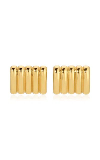 Heaven Mayhem Clemmie Silver-plated Earrings In Gold
