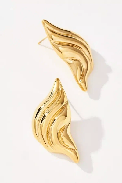 Heaven Mayhem Croissant Earrings In Gold