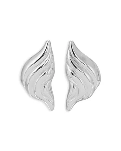 Heaven Mayhem Croissant Earrings In Silver