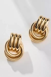 Heaven Mayhem Baby Knot Multi Row Drop Earrings In Gold