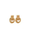 Heaven Mayhem Double Knot Earrings In Gold
