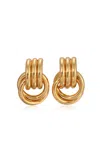 Heaven Mayhem Baby Knot Multi Row Drop Earrings In Gold