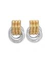 Heaven Mayhem Double Knot Mixed Earrings In Gold/silver