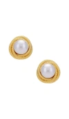 Heaven Mayhem Gigi Earrings In Metallic Gold