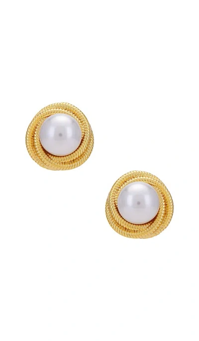 Heaven Mayhem Gigi Earrings In Metallic Gold