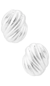Heaven Mayhem Hive Clip On Earrings In 银色