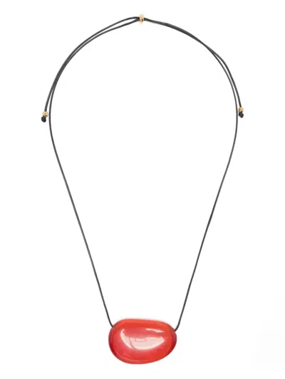 Heaven Mayhem Hm Julia Red Glass Bead Necklace