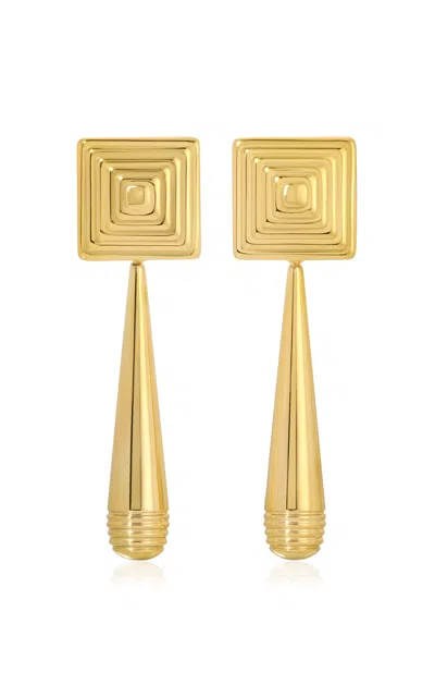 HEAVEN MAYHEM IRIS 18K GOLD-PLATED EARRINGS