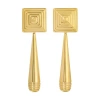 Heaven Mayhem Iris 18k Gold-plated Earrings In Brown