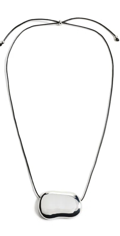 Heaven Mayhem Julia Silver Necklace Silver/black