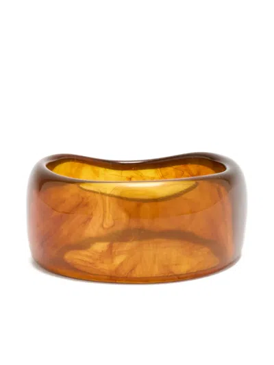 Heaven Mayhem Kaia Marbling Bracelet In Orange