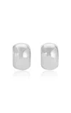 Heaven Mayhem Ky Hoop Smooth Silver-plated Earrings