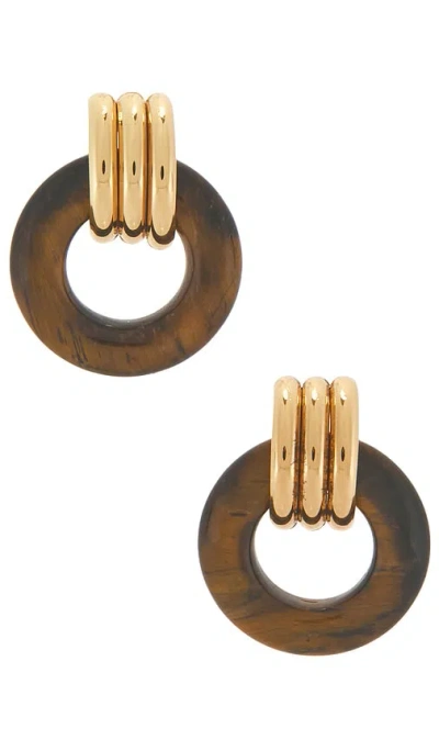 Heaven Mayhem Luma Knot Earrings In Green