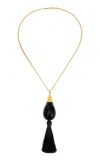 Heaven Mayhem Marlowe 18k Gold-plated Necklace In Brown