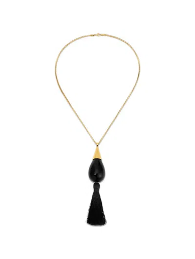 Heaven Mayhem Marlowe 18k Gold-plated Necklace In Brown