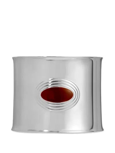 Heaven Mayhem Matilde Cabochon-embellished Cuff Bracelet In Silver