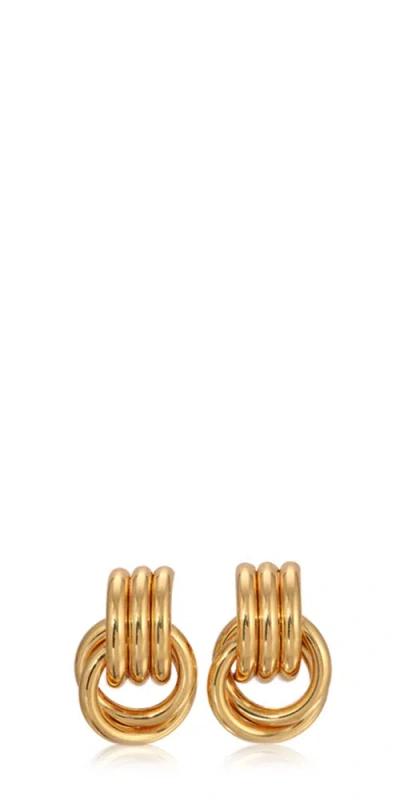 Heaven Mayhem Mini Knot Earrings Gold