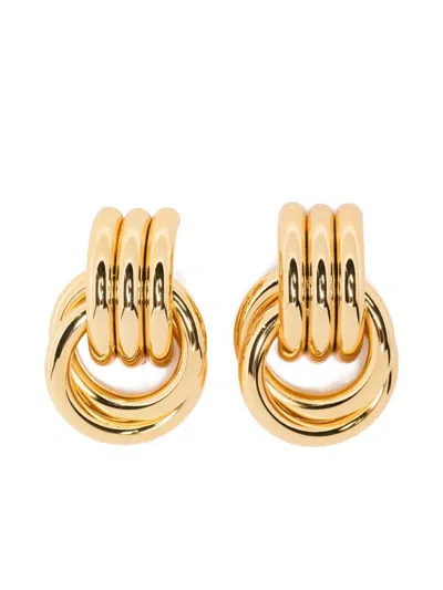 Heaven Mayhem Mini Knot Earrings In Gold