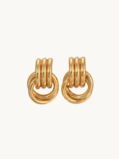 Heaven Mayhem Mini Knot Earrings Gold