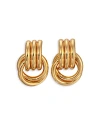 Heaven Mayhem Baby Knot Multi Row Drop Earrings In Gold