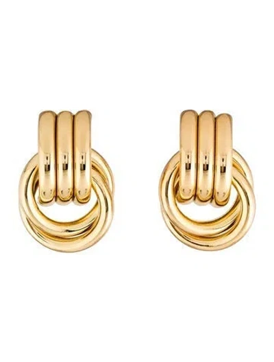 Pre-owned Heaven Mayhem Mini Knot Earrings In Multi