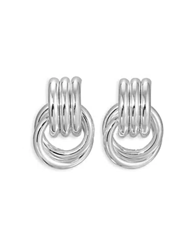 Heaven Mayhem Mini Knot Earrings In Silver