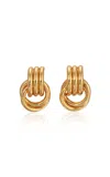 Heaven Mayhem Baby Knot Multi Row Drop Earrings In Gold