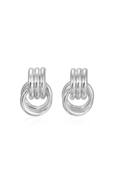 Heaven Mayhem Mini Knot Silver-plated Earrings