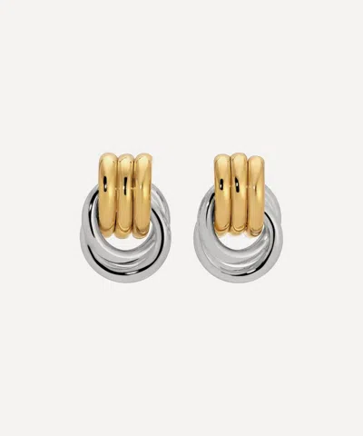 Heaven Mayhem Mixed Metal Baby Knot Earrings In Assorted
