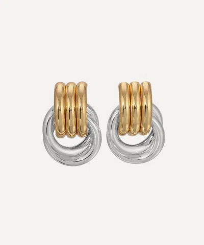 Heaven Mayhem Mixed Metal Mini Knot Earrings In Assorted