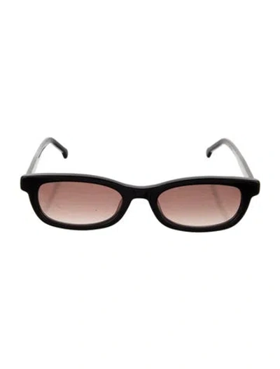 Pre-owned Heaven Mayhem Narrow Gradient Sunglasses In Black