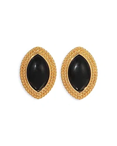 Heaven Mayhem Noir Beaded Earrings In Black/gold