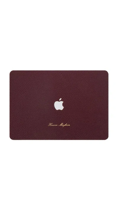 Heaven Mayhem Pebble 13 Air Case In Burgundy