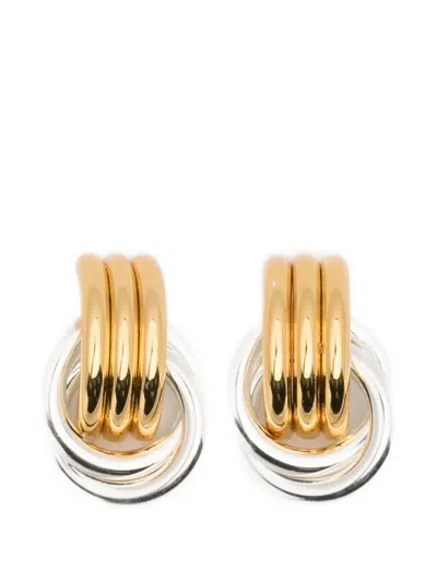 Heaven Mayhem Polish-finish Drop Earrings In Burgundy