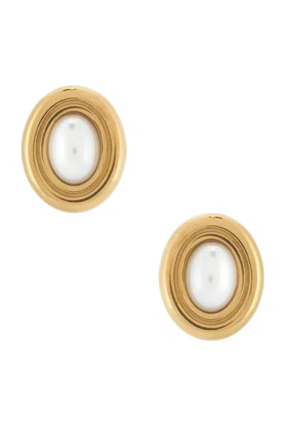 Heaven Mayhem Prize Earrings In Pearl & Gold