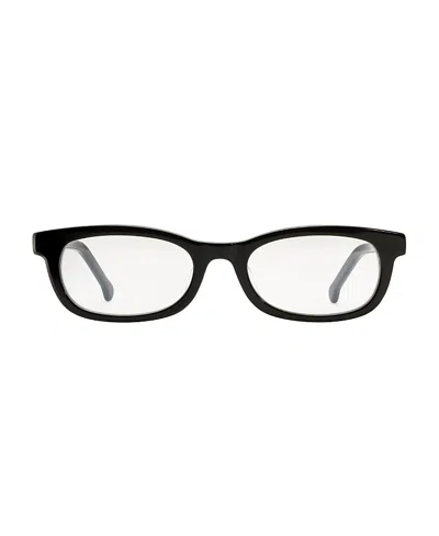 Heaven Mayhem Rhey Clear Sunglasses In Black