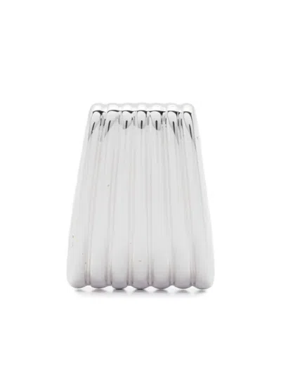 Heaven Mayhem Ribbed Earrings In Neutral