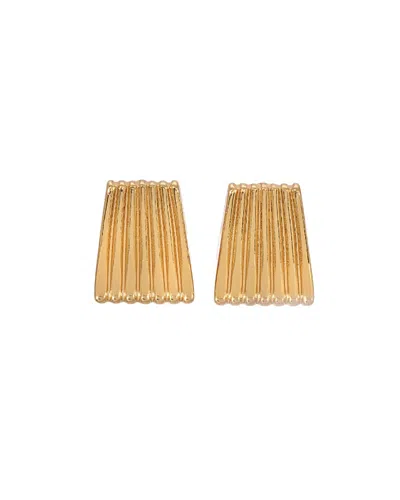 Heaven Mayhem Ribbed Earrings In Gold