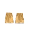 Heaven Mayhem Ribbed Earrings In Gold