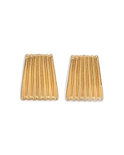 Heaven Mayhem Ribbed Earrings In Gold