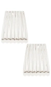 Heaven Mayhem Ribbed Maxi Earrings In 실버