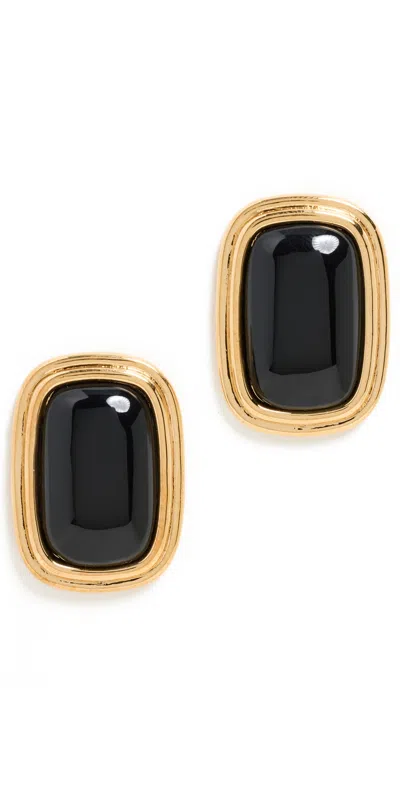 Heaven Mayhem Ribbon Earrings Black/gold